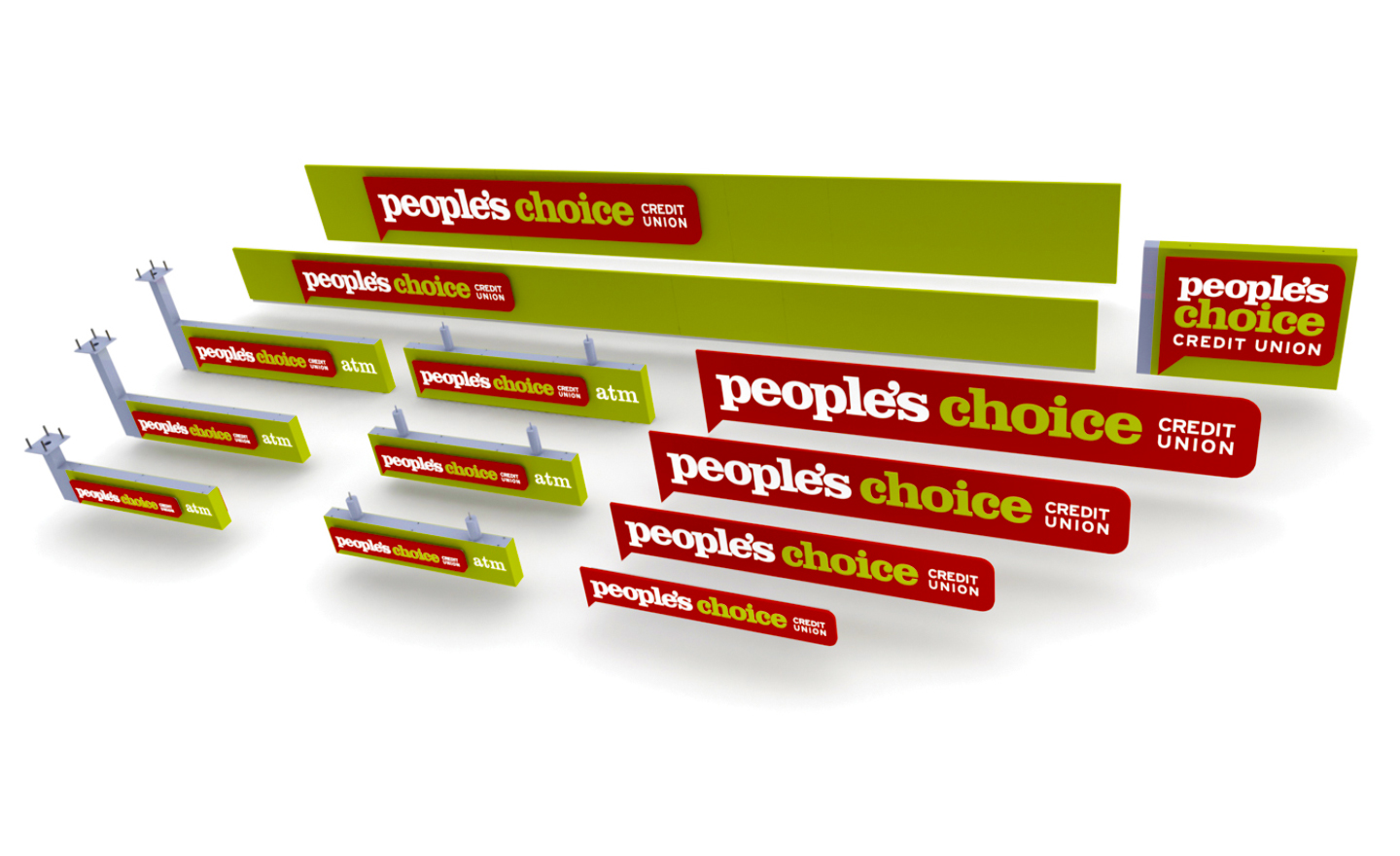 Peoples Choice Credit Union Sign Family