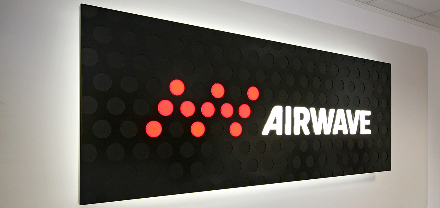 Airwave Branded Reception Signage