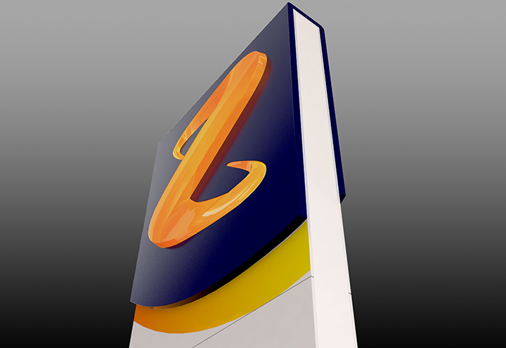 Z Energy Prime Sign Render