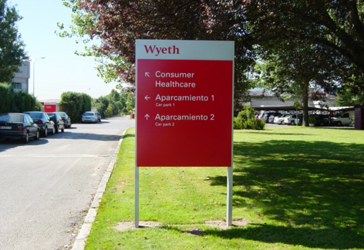 Wyeth Wayfinding Signs