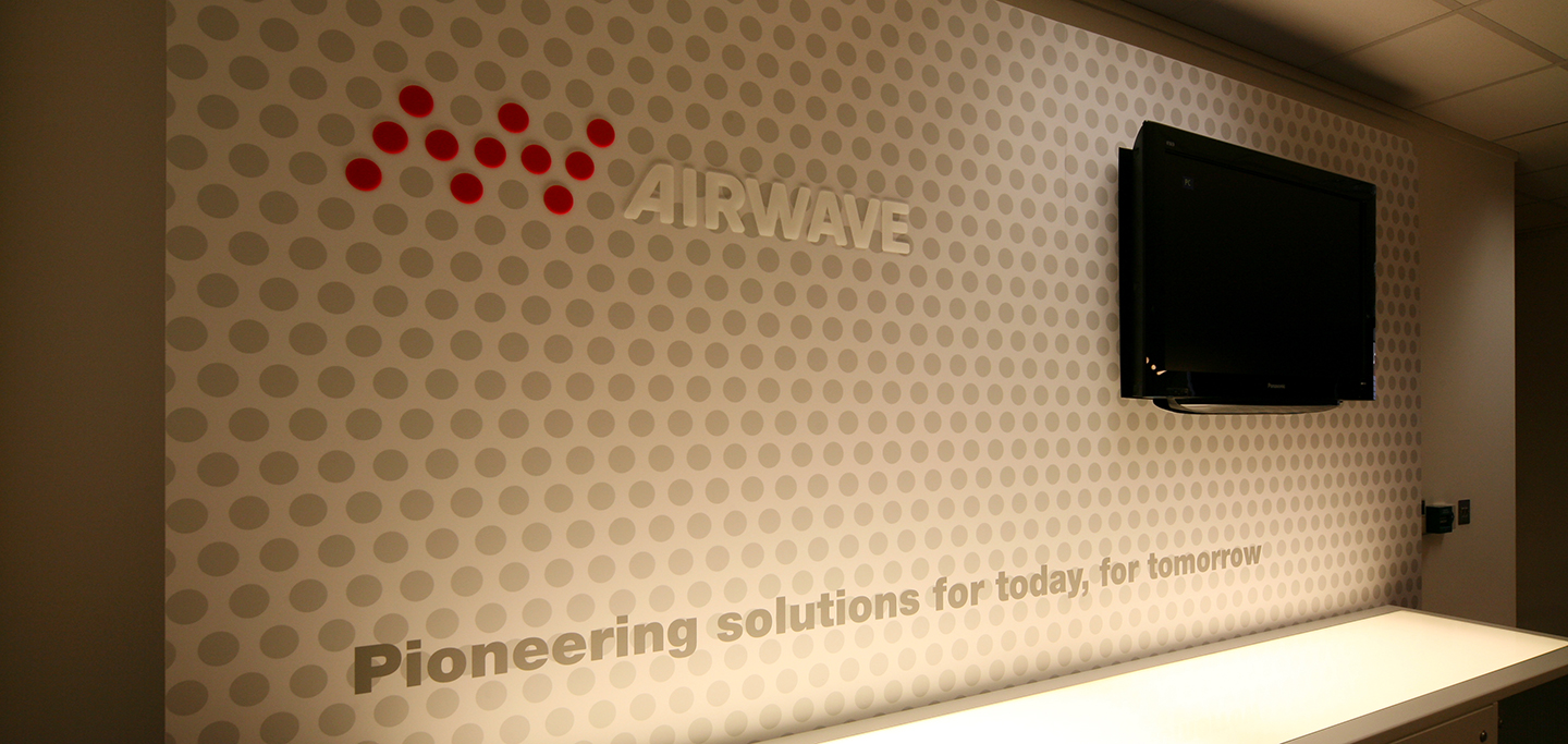 Airwave Branded Reception Signage